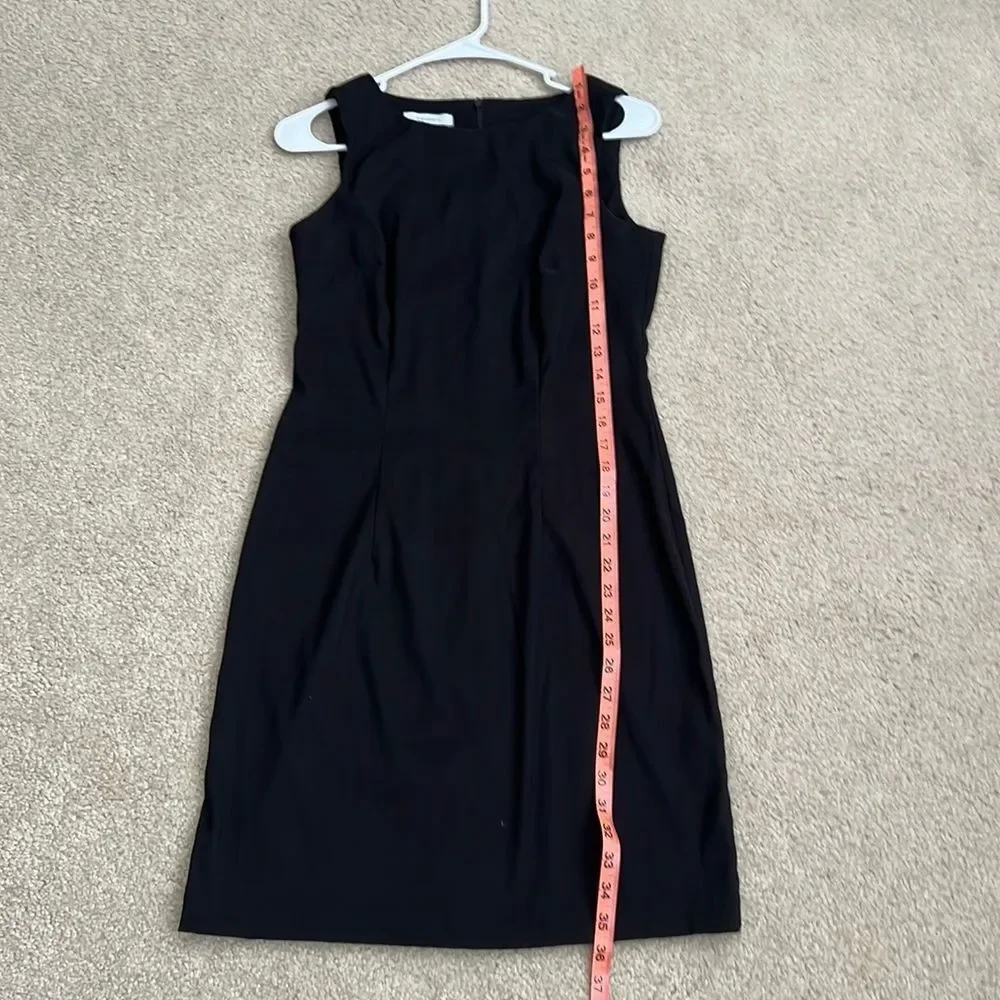 Dressbarn Black Sleeveless Sheath Dress Career Office Party‎ Cocktail Size 6